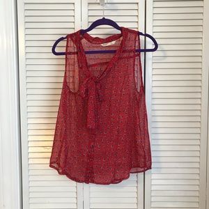 Sheer tank top